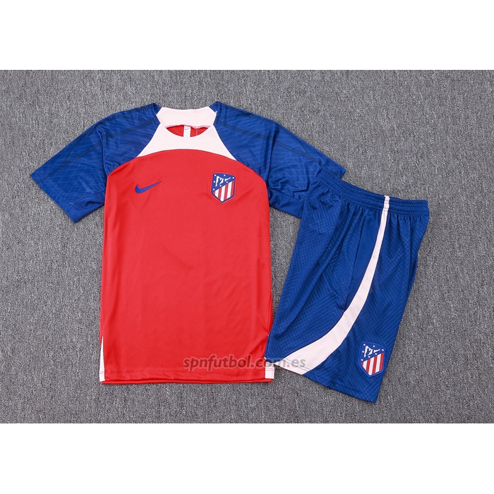 Chandal del Atletico Madrid Manga Corta 2023-2024 Rojo - Pantalon Corto